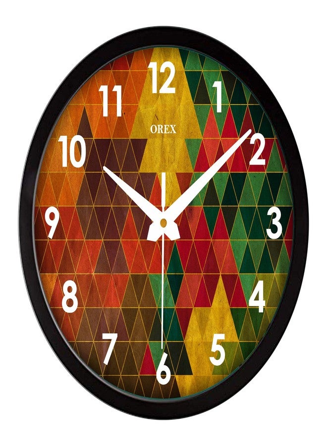 OREX Wall Clocks for Home, Living Room, Bedroom, Kitchen, Office, Kidsroom, Shop(Tringle Design) - Image 1